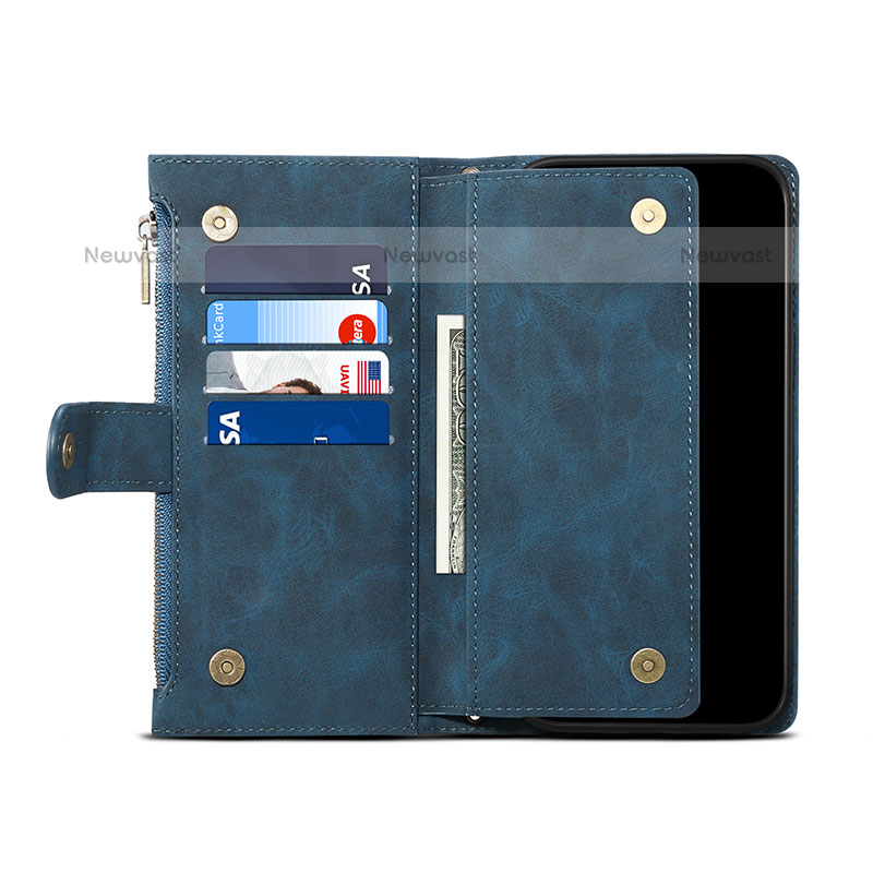 Leather Case Stands Flip Cover Holder B03S for Samsung Galaxy S20 Ultra 5G