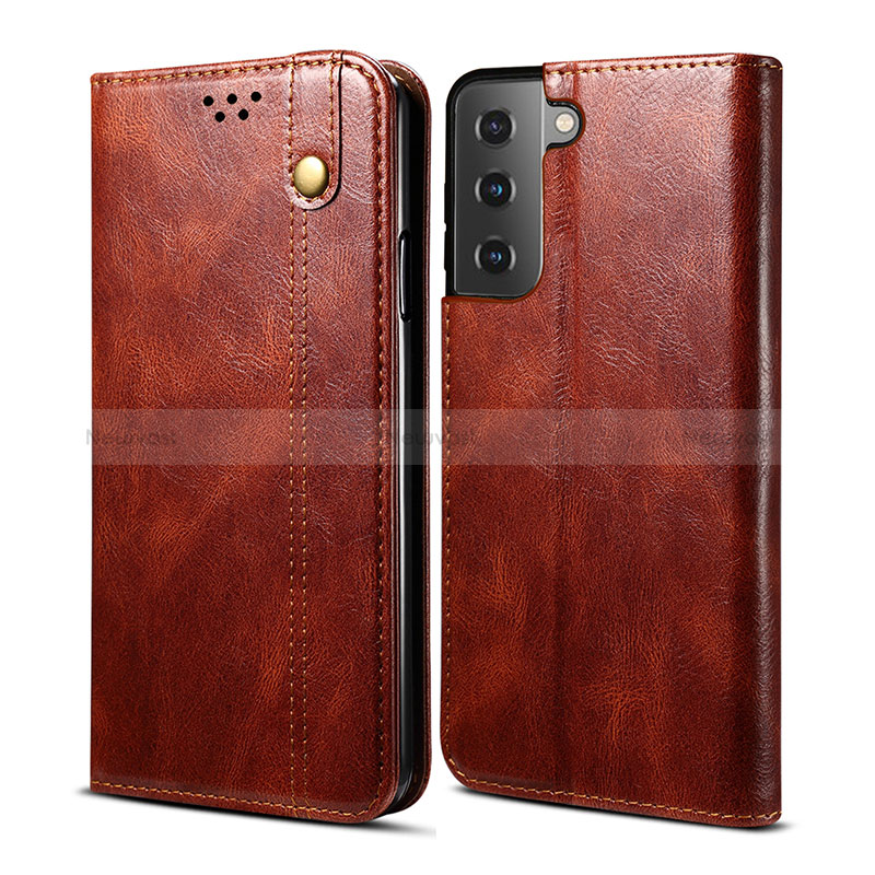 Leather Case Stands Flip Cover Holder B03S for Samsung Galaxy S22 Plus 5G