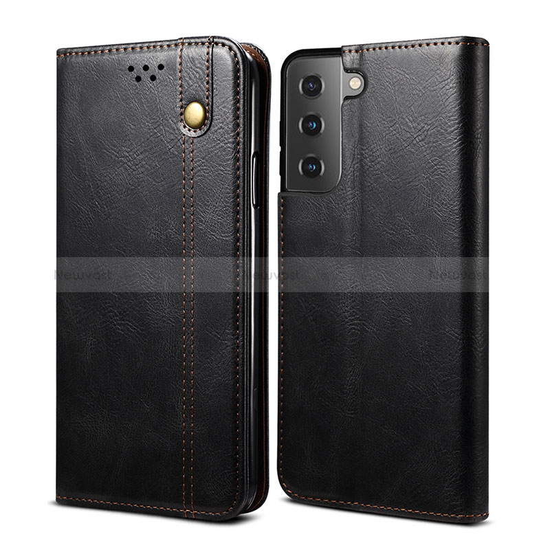 Leather Case Stands Flip Cover Holder B03S for Samsung Galaxy S22 Plus 5G