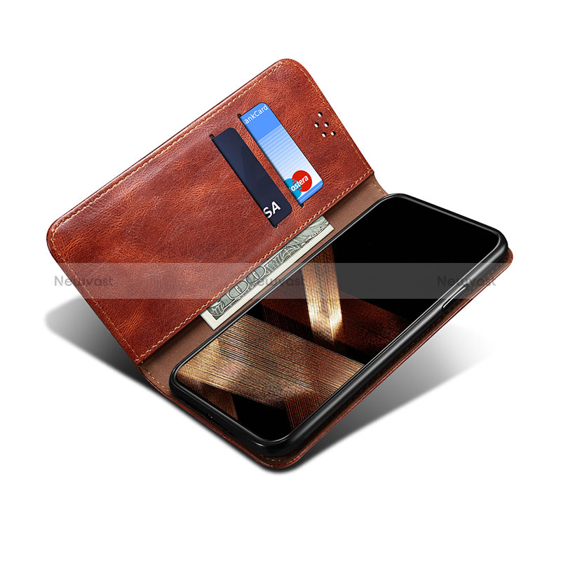 Leather Case Stands Flip Cover Holder B03S for Samsung Galaxy S25 Ultra 5G