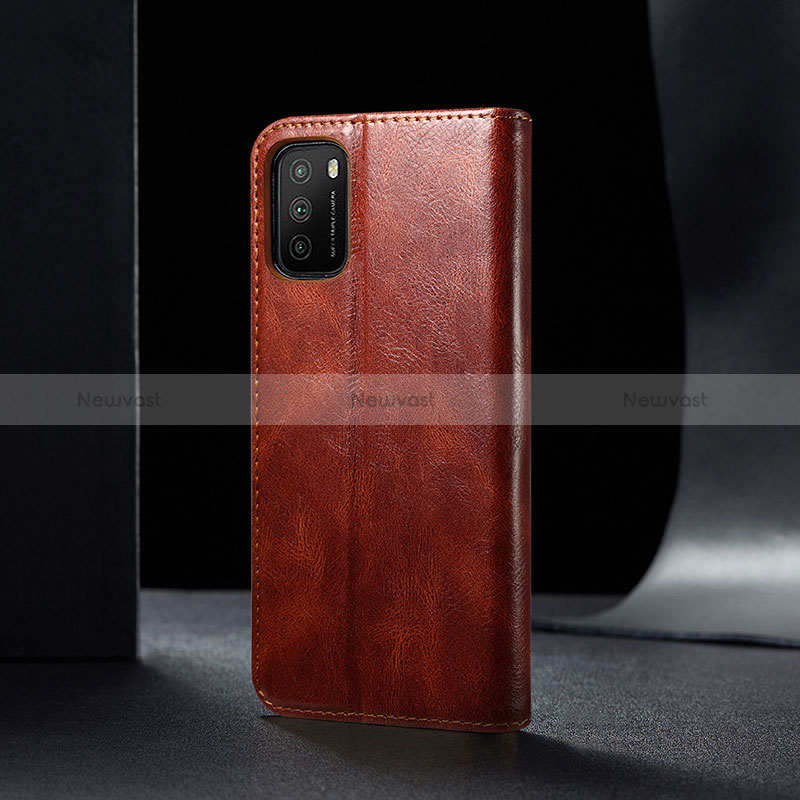 Leather Case Stands Flip Cover Holder B03S for Xiaomi Poco M3