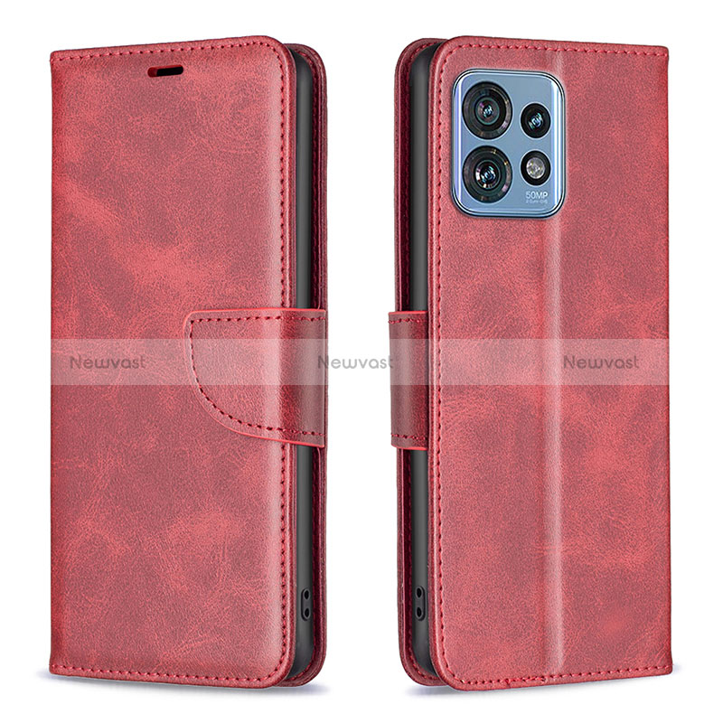 Leather Case Stands Flip Cover Holder B04F for Motorola Moto Edge 40 Pro 5G