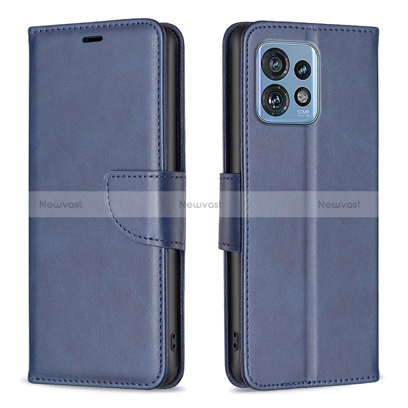 Leather Case Stands Flip Cover Holder B04F for Motorola Moto Edge 40 Pro 5G