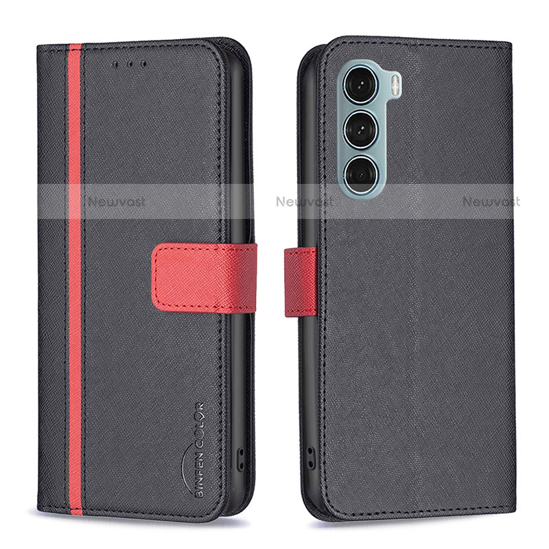 Leather Case Stands Flip Cover Holder B04F for Motorola Moto Edge S30 5G