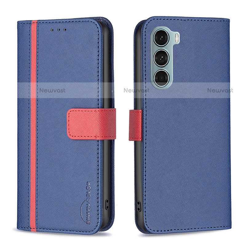 Leather Case Stands Flip Cover Holder B04F for Motorola Moto Edge S30 5G