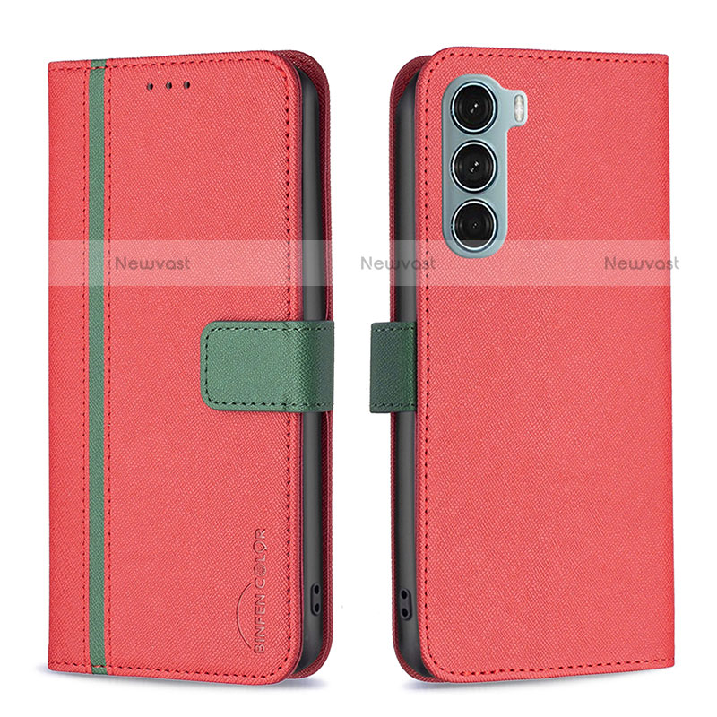 Leather Case Stands Flip Cover Holder B04F for Motorola Moto Edge S30 5G