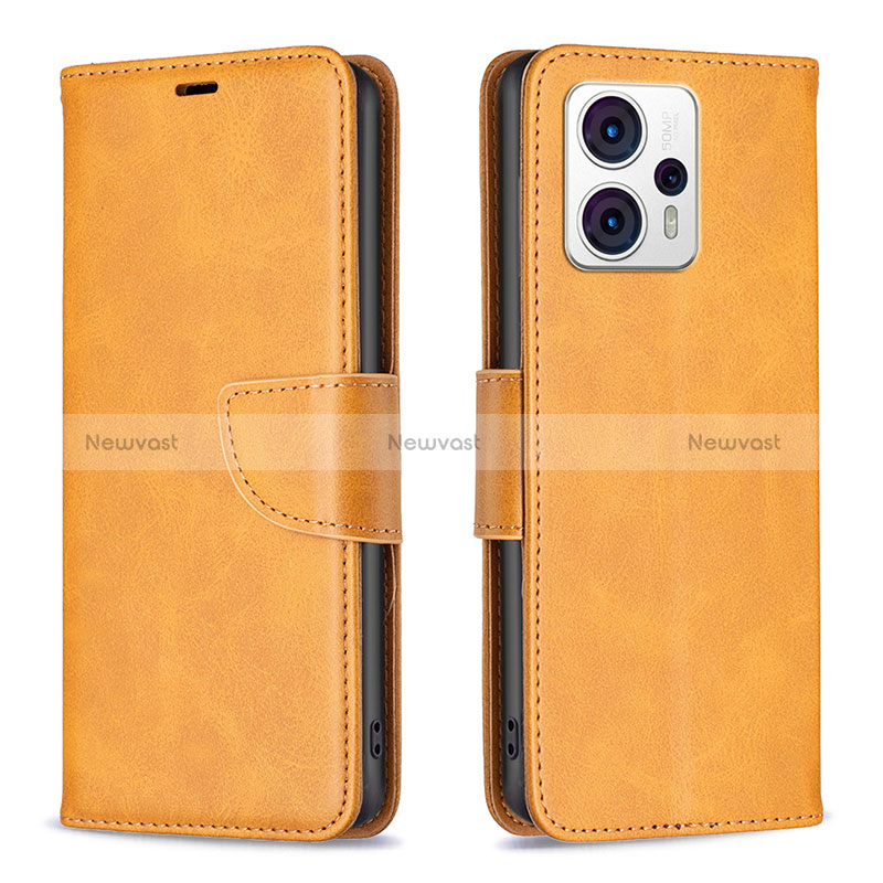 Leather Case Stands Flip Cover Holder B04F for Motorola Moto G13