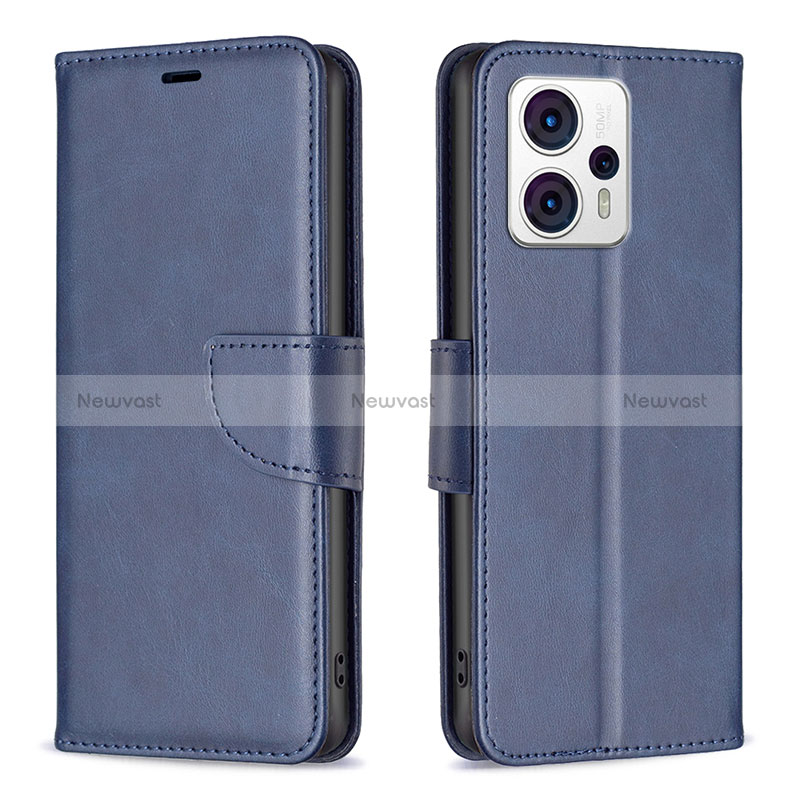 Leather Case Stands Flip Cover Holder B04F for Motorola Moto G13