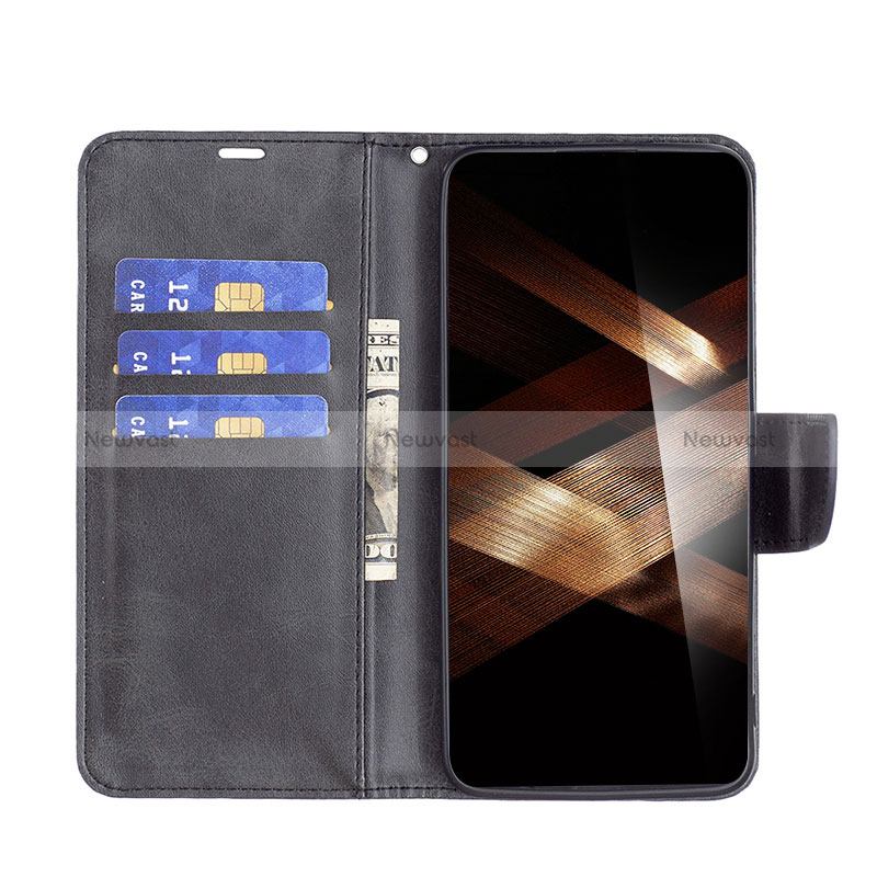 Leather Case Stands Flip Cover Holder B04F for Oppo A2 5G