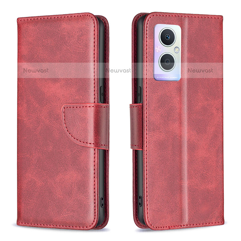 Leather Case Stands Flip Cover Holder B04F for Oppo F21 Pro 5G