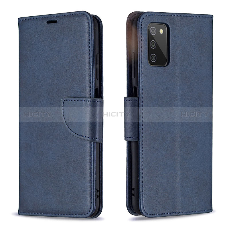 Leather Case Stands Flip Cover Holder B04F for Samsung Galaxy A03s