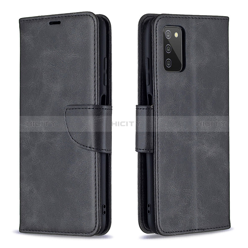 Leather Case Stands Flip Cover Holder B04F for Samsung Galaxy A03s