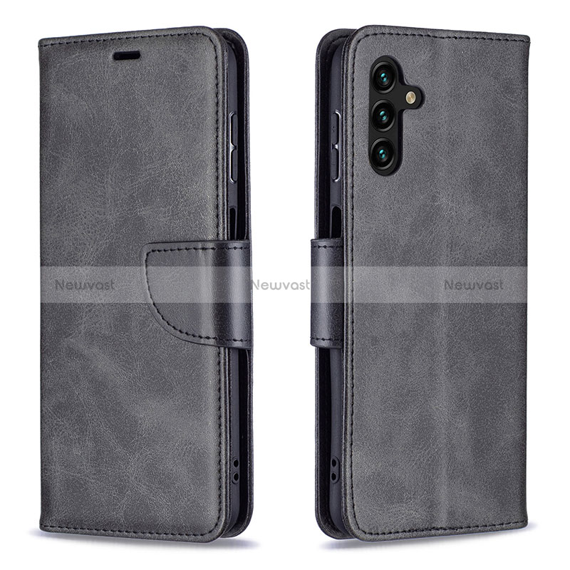 Leather Case Stands Flip Cover Holder B04F for Samsung Galaxy A04s
