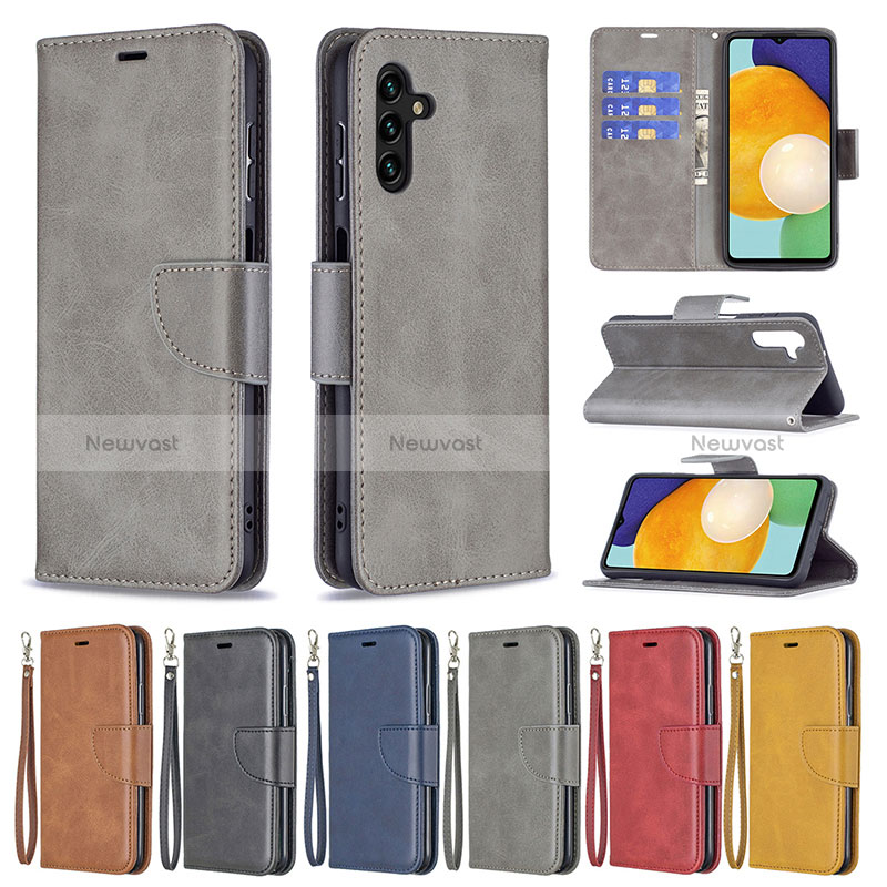 Leather Case Stands Flip Cover Holder B04F for Samsung Galaxy A04s