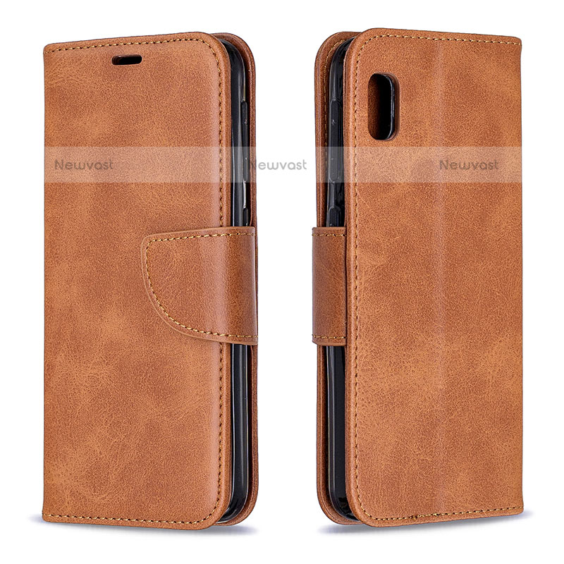 Leather Case Stands Flip Cover Holder B04F for Samsung Galaxy A10e