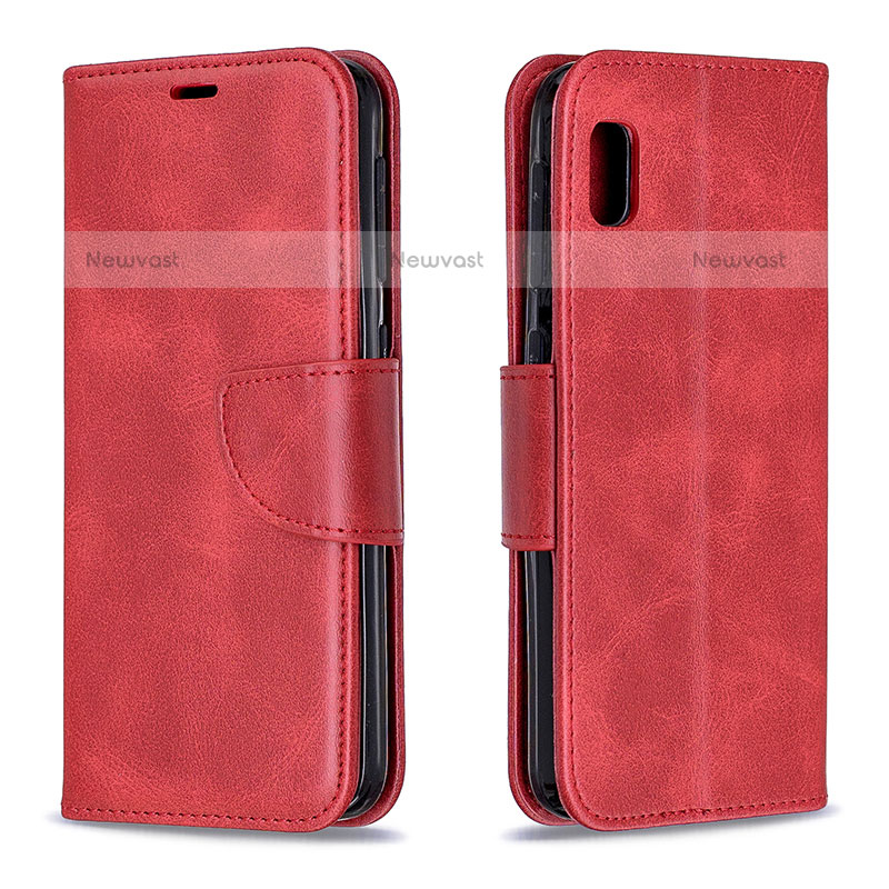 Leather Case Stands Flip Cover Holder B04F for Samsung Galaxy A10e