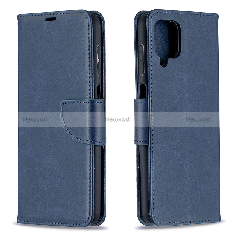 Leather Case Stands Flip Cover Holder B04F for Samsung Galaxy A12 5G