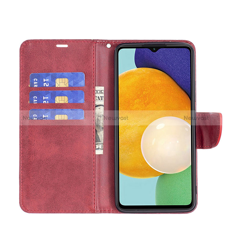 Leather Case Stands Flip Cover Holder B04F for Samsung Galaxy A13 5G