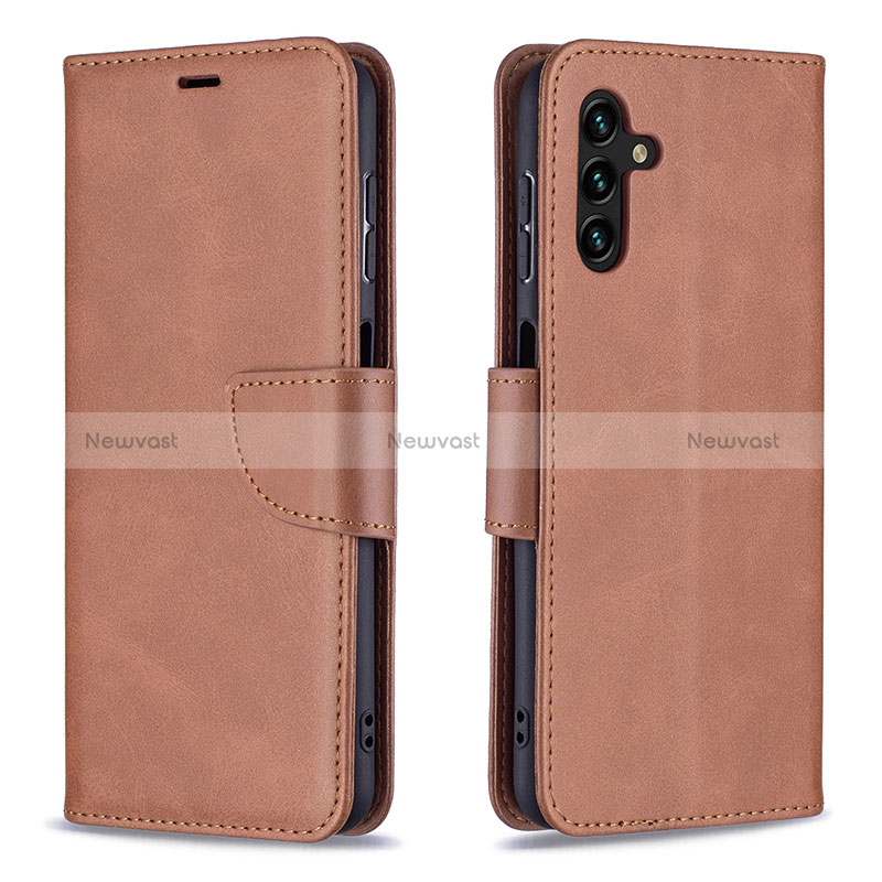 Leather Case Stands Flip Cover Holder B04F for Samsung Galaxy A13 5G