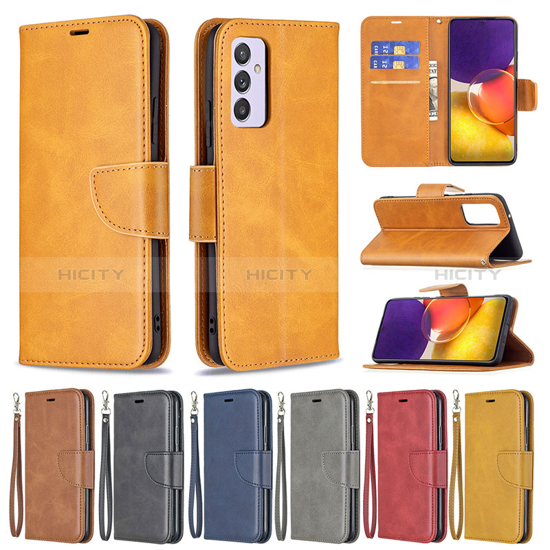 Leather Case Stands Flip Cover Holder B04F for Samsung Galaxy A24 4G