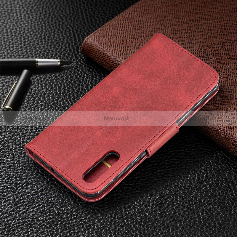 Leather Case Stands Flip Cover Holder B04F for Samsung Galaxy A30S