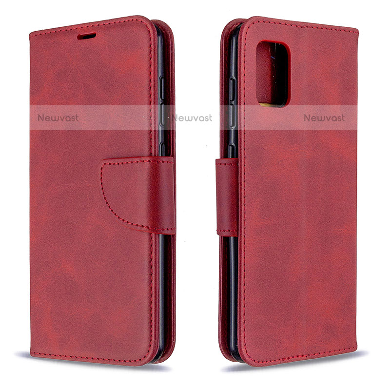 Leather Case Stands Flip Cover Holder B04F for Samsung Galaxy A31