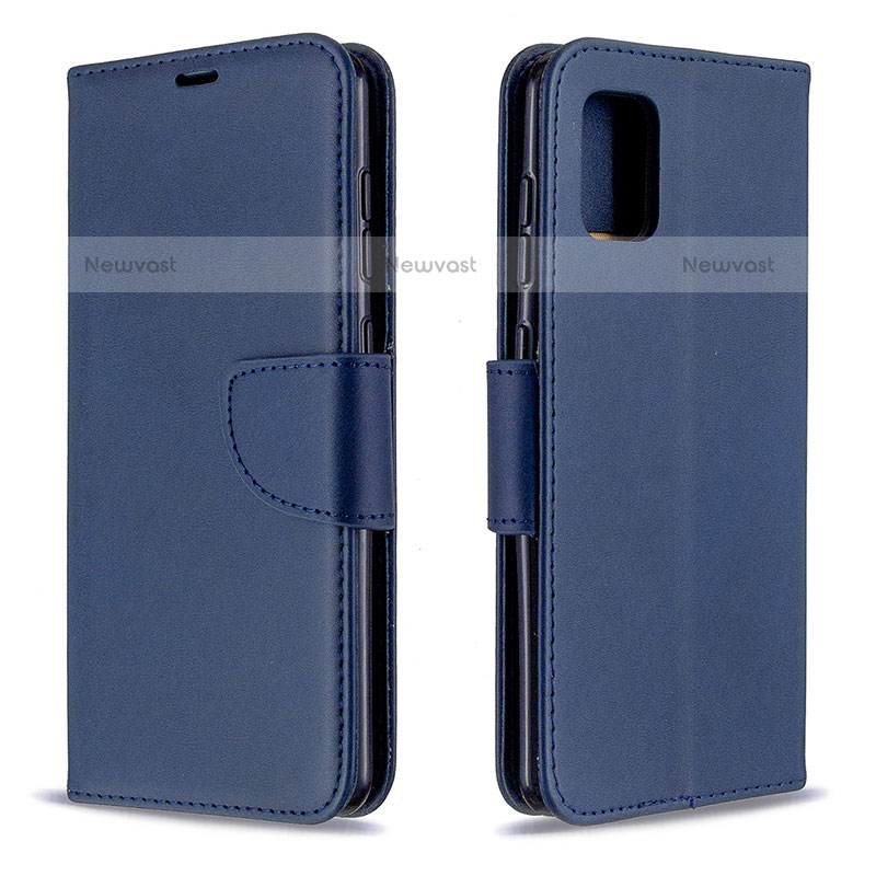 Leather Case Stands Flip Cover Holder B04F for Samsung Galaxy A31