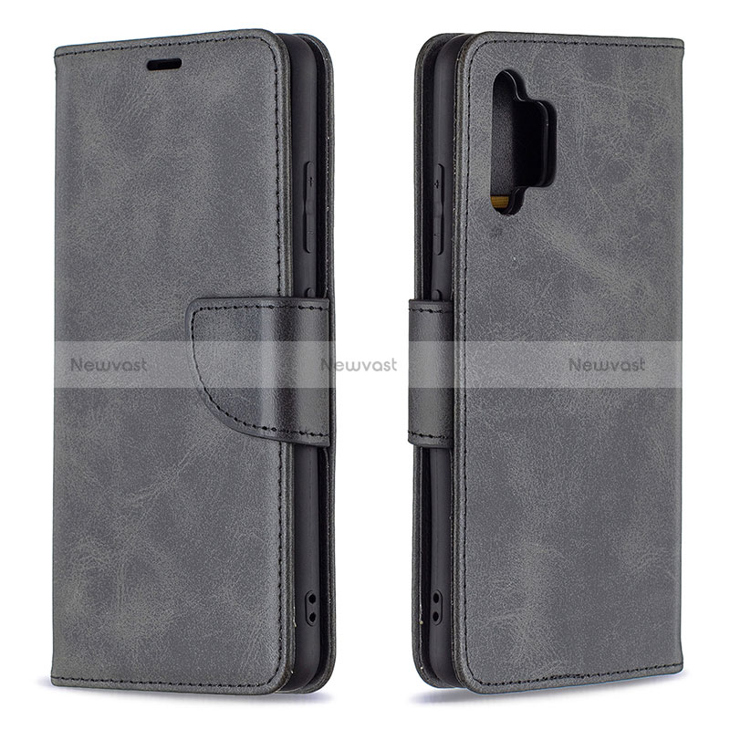 Leather Case Stands Flip Cover Holder B04F for Samsung Galaxy A32 4G