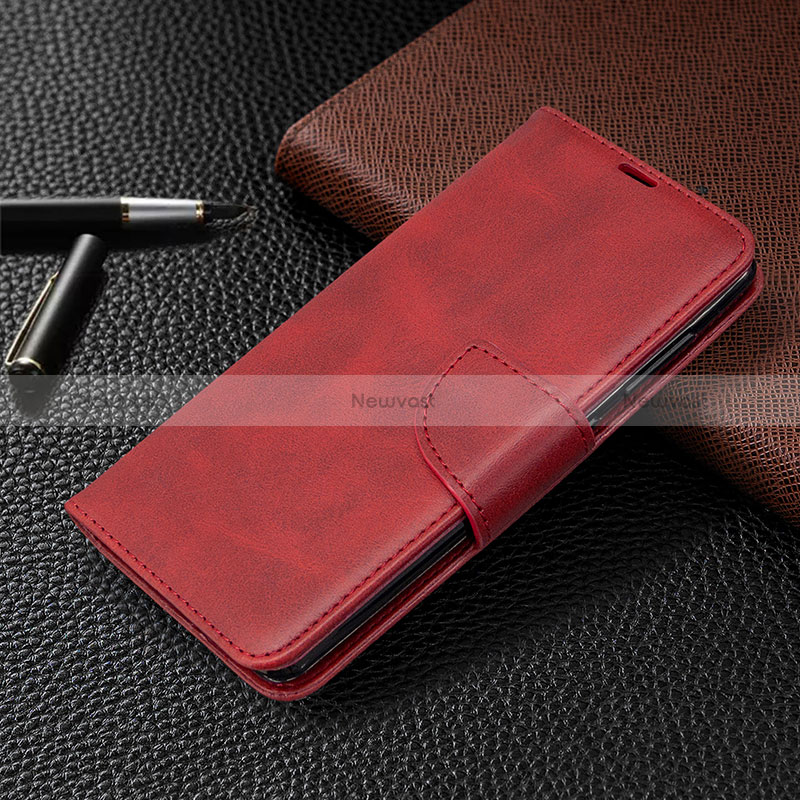 Leather Case Stands Flip Cover Holder B04F for Samsung Galaxy A41