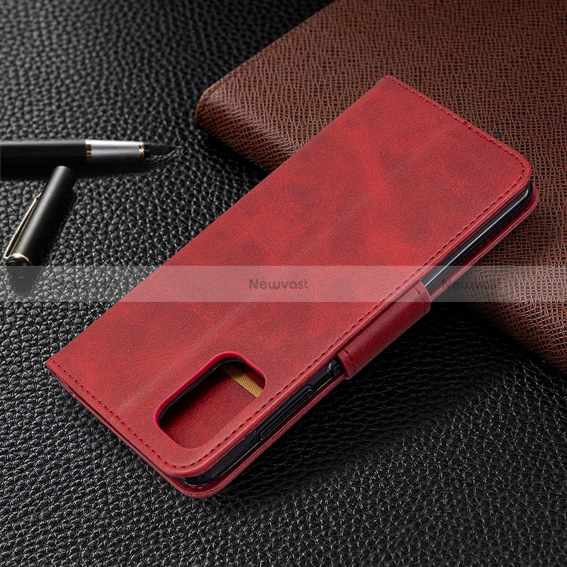 Leather Case Stands Flip Cover Holder B04F for Samsung Galaxy A41