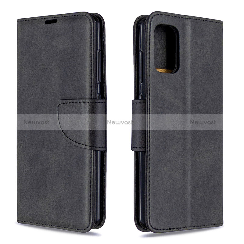 Leather Case Stands Flip Cover Holder B04F for Samsung Galaxy A41