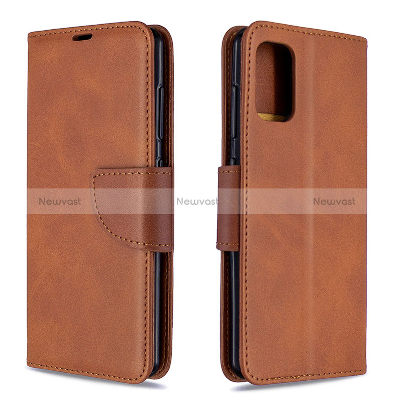 Leather Case Stands Flip Cover Holder B04F for Samsung Galaxy A41