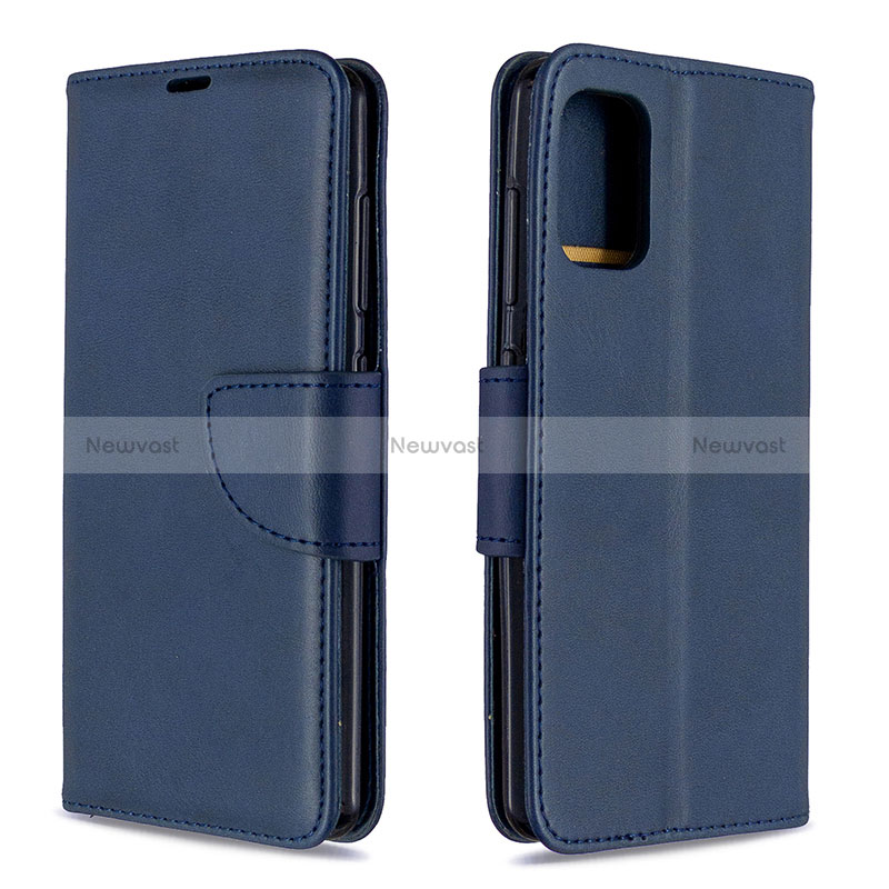 Leather Case Stands Flip Cover Holder B04F for Samsung Galaxy A41