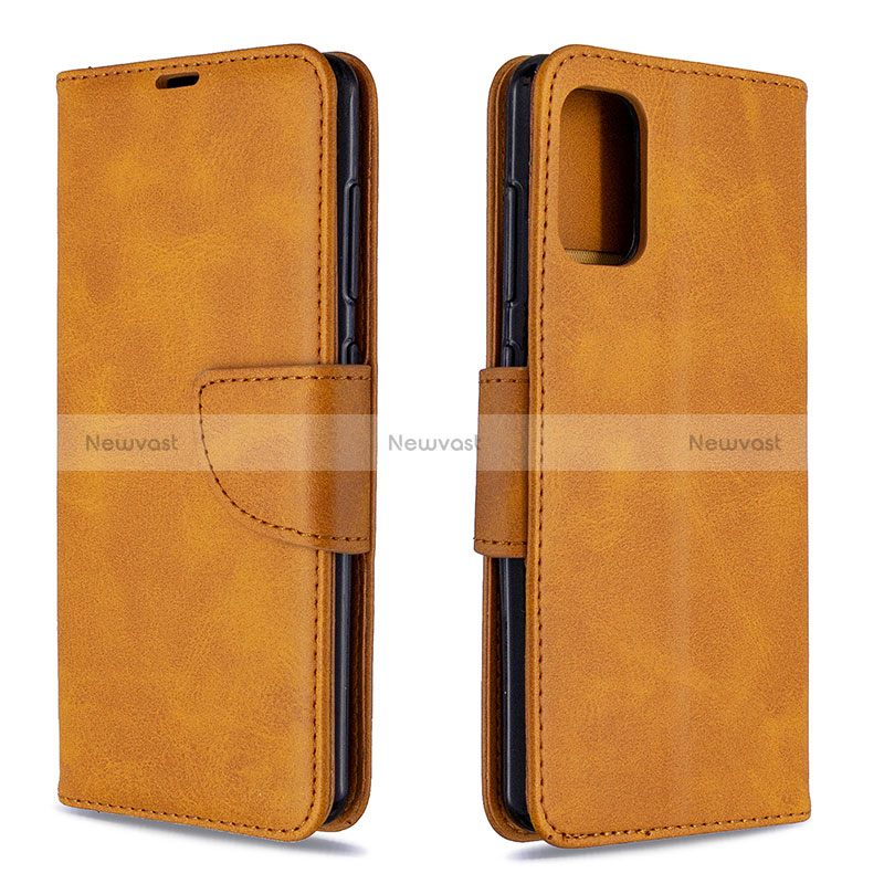 Leather Case Stands Flip Cover Holder B04F for Samsung Galaxy A41