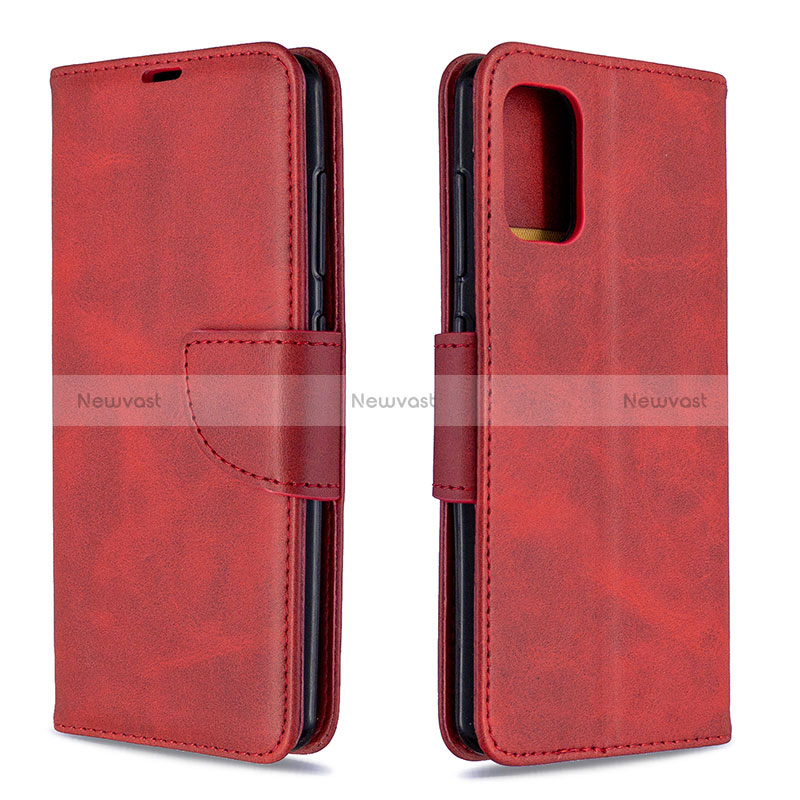 Leather Case Stands Flip Cover Holder B04F for Samsung Galaxy A41