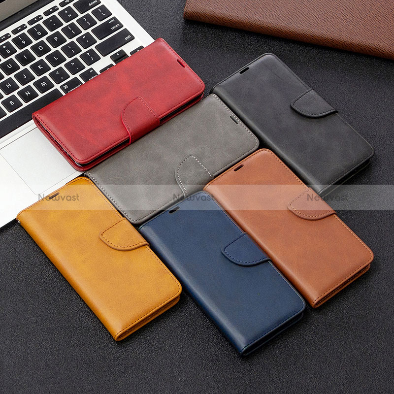 Leather Case Stands Flip Cover Holder B04F for Samsung Galaxy A41