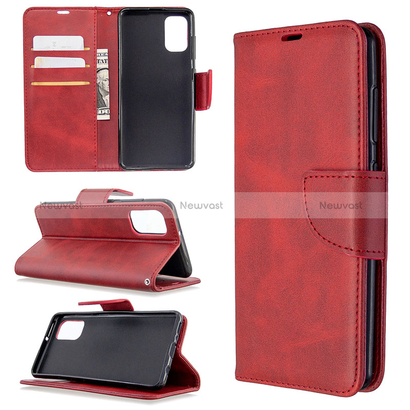 Leather Case Stands Flip Cover Holder B04F for Samsung Galaxy A41