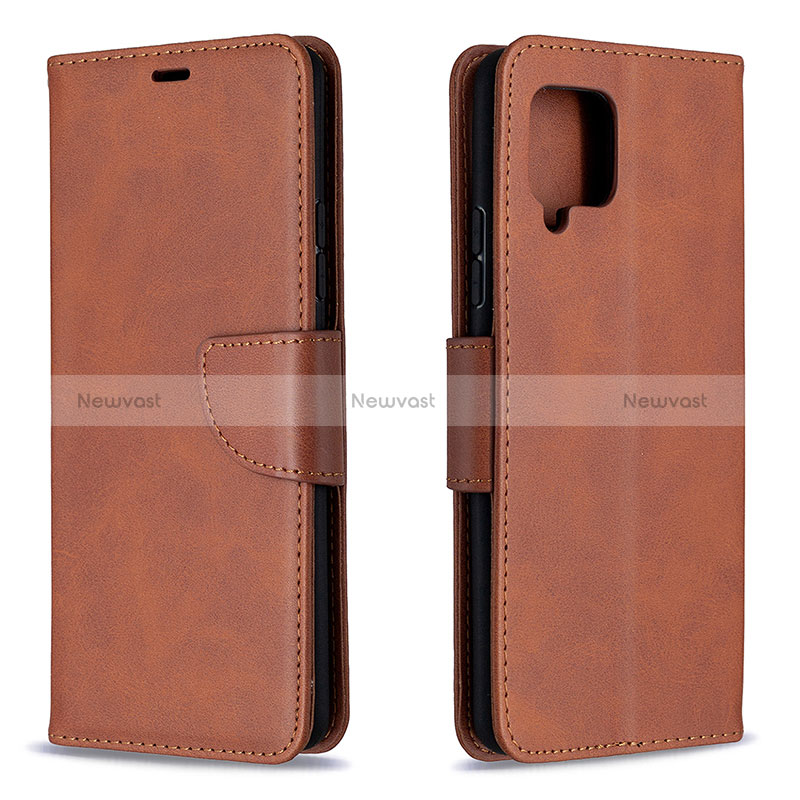 Leather Case Stands Flip Cover Holder B04F for Samsung Galaxy A42 5G