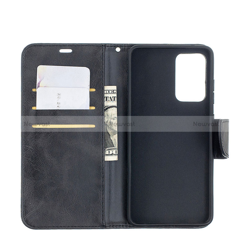 Leather Case Stands Flip Cover Holder B04F for Samsung Galaxy A52 4G