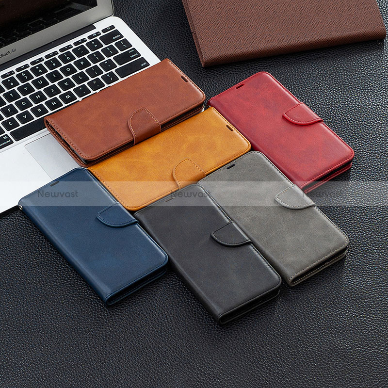 Leather Case Stands Flip Cover Holder B04F for Samsung Galaxy A52s 5G