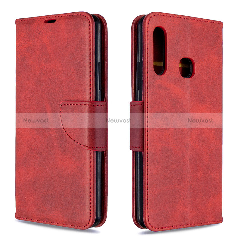 Leather Case Stands Flip Cover Holder B04F for Samsung Galaxy A70E