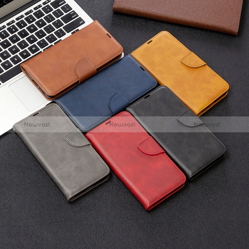 Leather Case Stands Flip Cover Holder B04F for Samsung Galaxy A70E