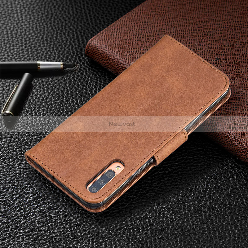 Leather Case Stands Flip Cover Holder B04F for Samsung Galaxy A70S