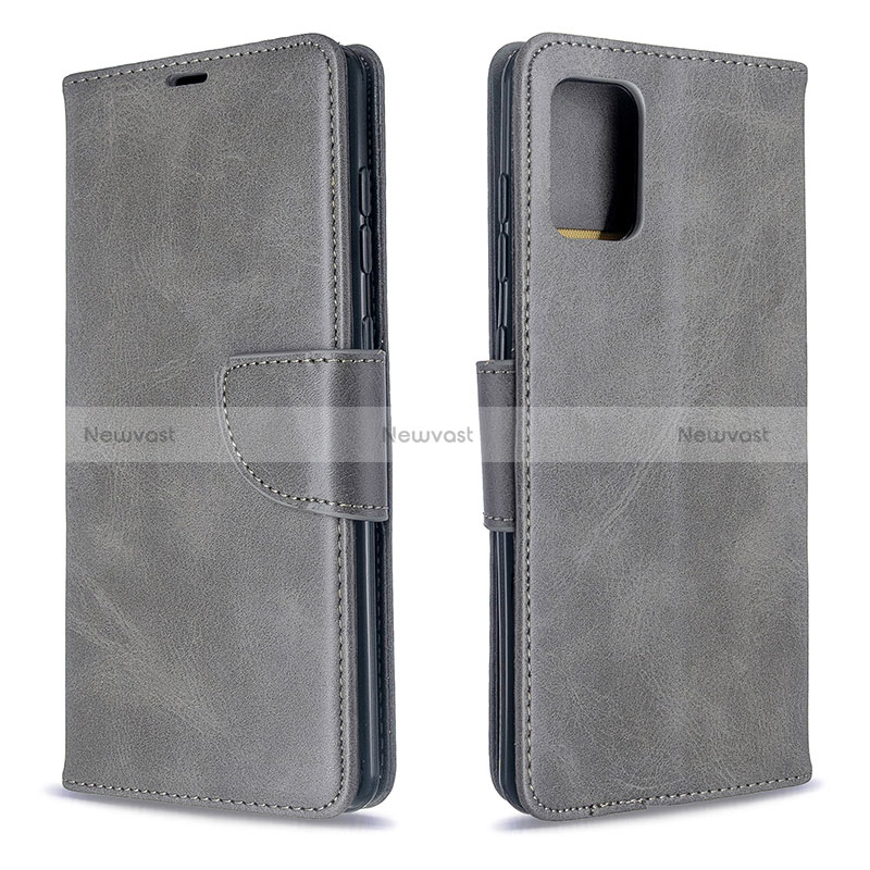 Leather Case Stands Flip Cover Holder B04F for Samsung Galaxy A71 5G