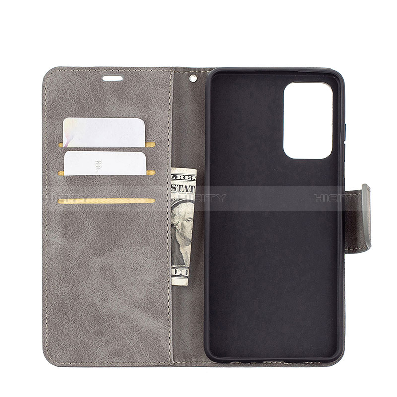 Leather Case Stands Flip Cover Holder B04F for Samsung Galaxy A72 4G