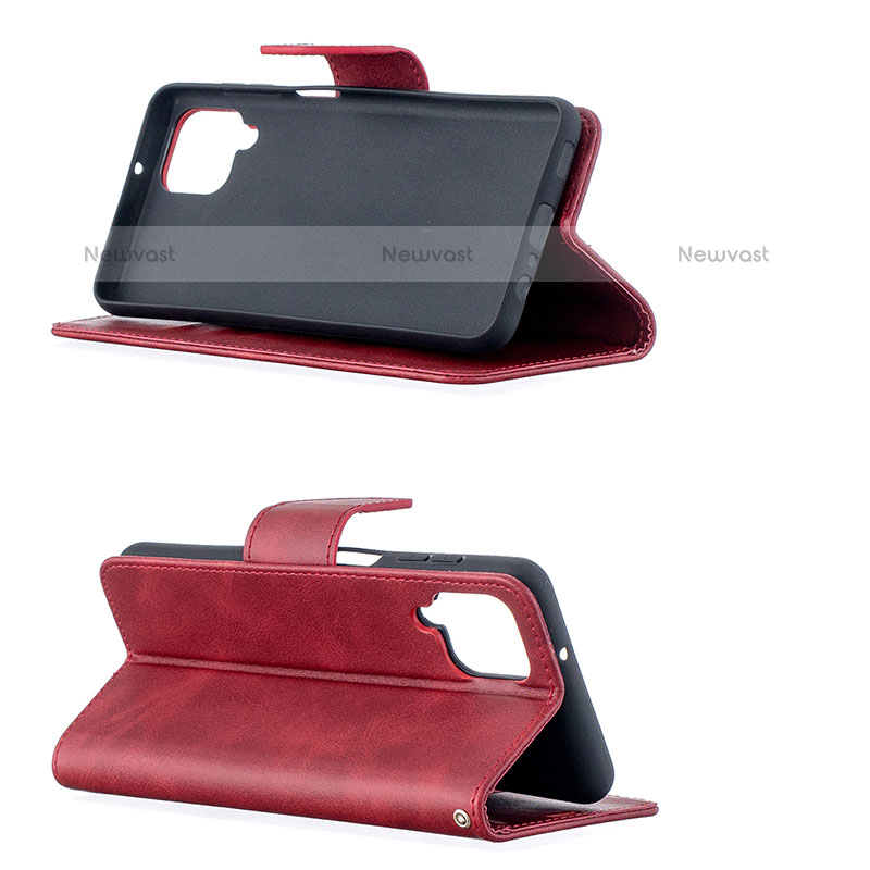 Leather Case Stands Flip Cover Holder B04F for Samsung Galaxy F12