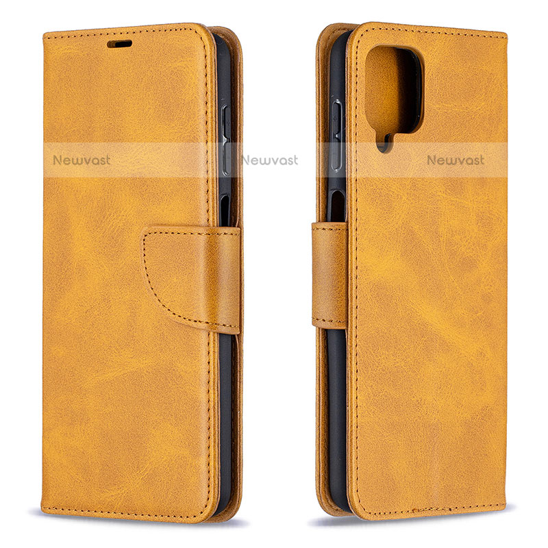 Leather Case Stands Flip Cover Holder B04F for Samsung Galaxy F12