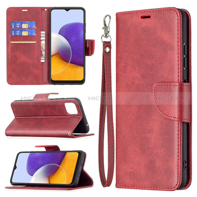 Leather Case Stands Flip Cover Holder B04F for Samsung Galaxy F42 5G