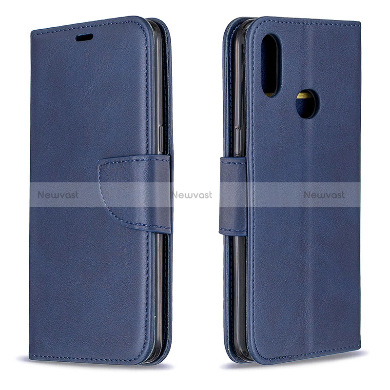 Leather Case Stands Flip Cover Holder B04F for Samsung Galaxy M01s