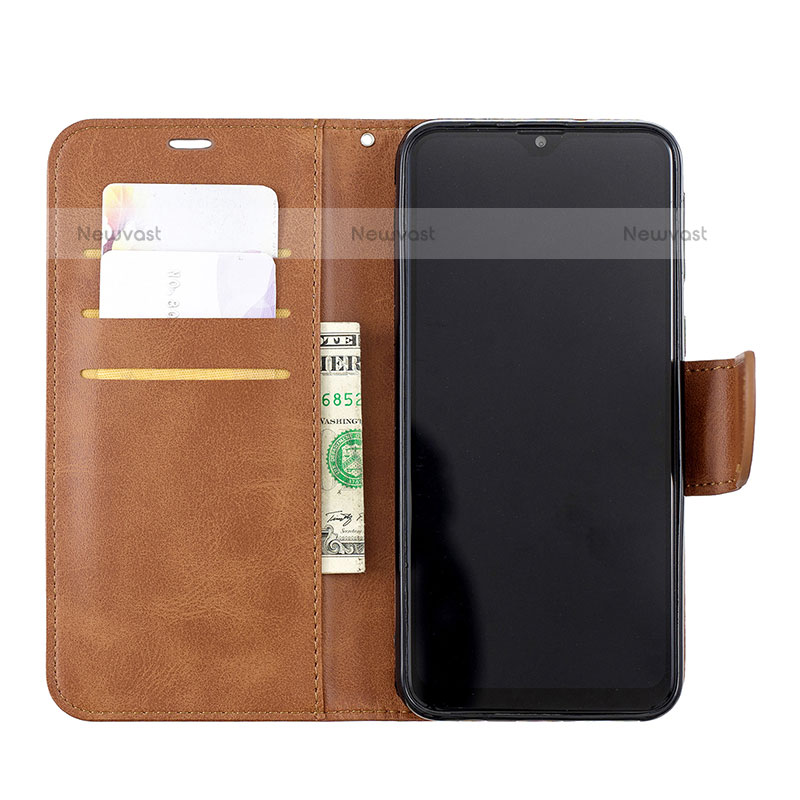 Leather Case Stands Flip Cover Holder B04F for Samsung Galaxy M20